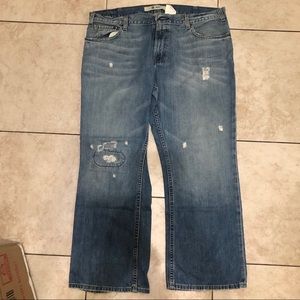 Armani Exchange Light Blue Wash Distressed Jeans